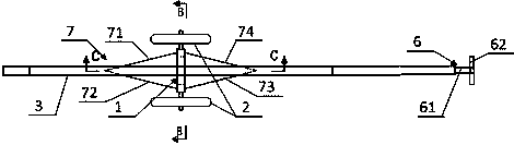 Transport cart for transferring components