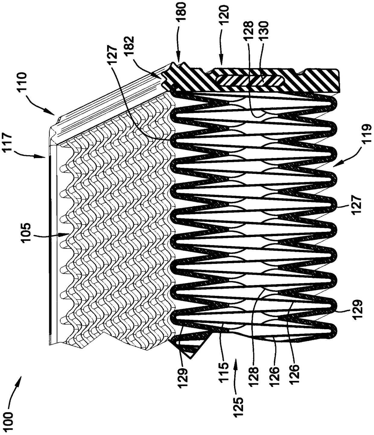 Panel filter with molded frame and integral seal