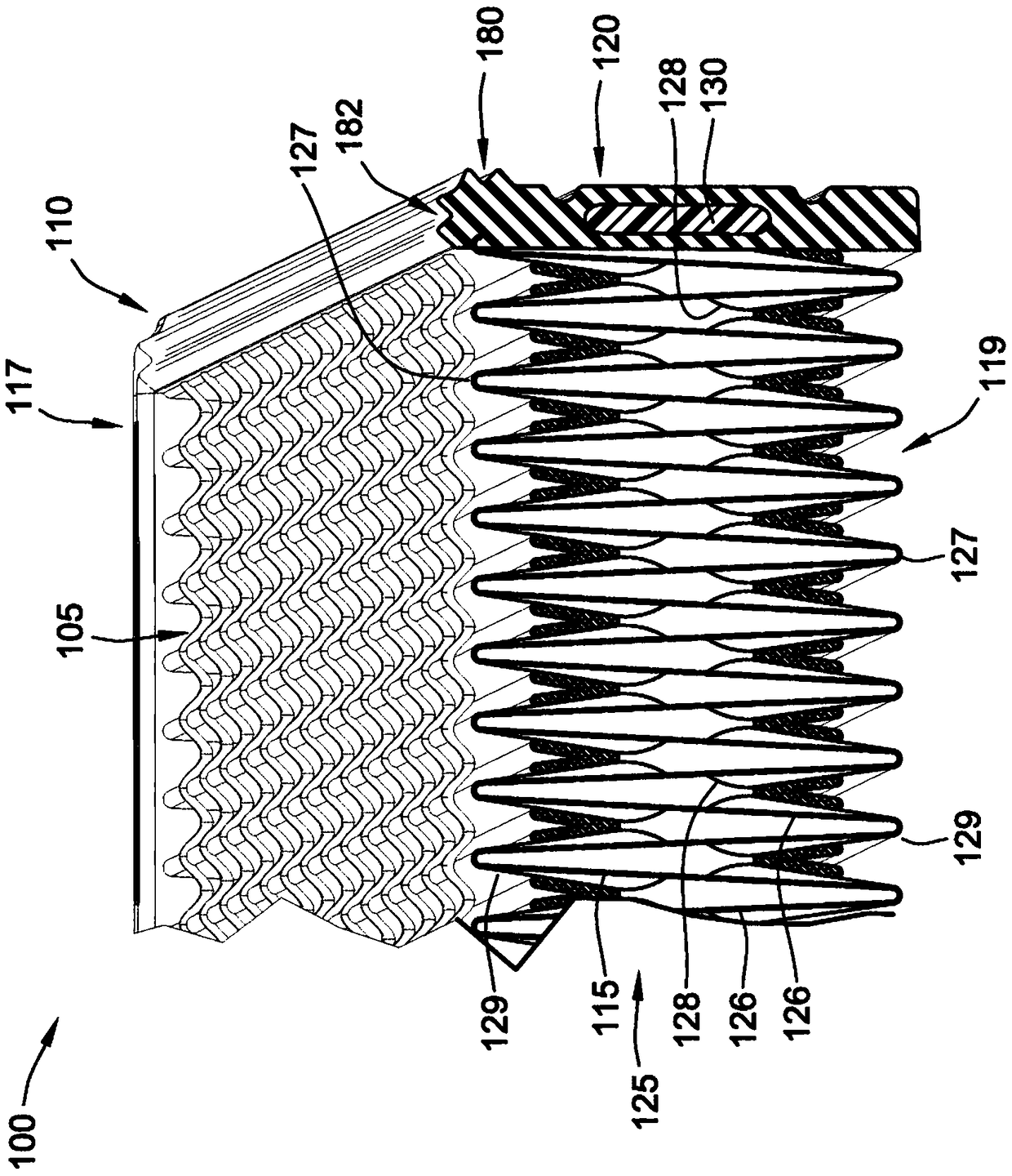 Panel filter with molded frame and integral seal