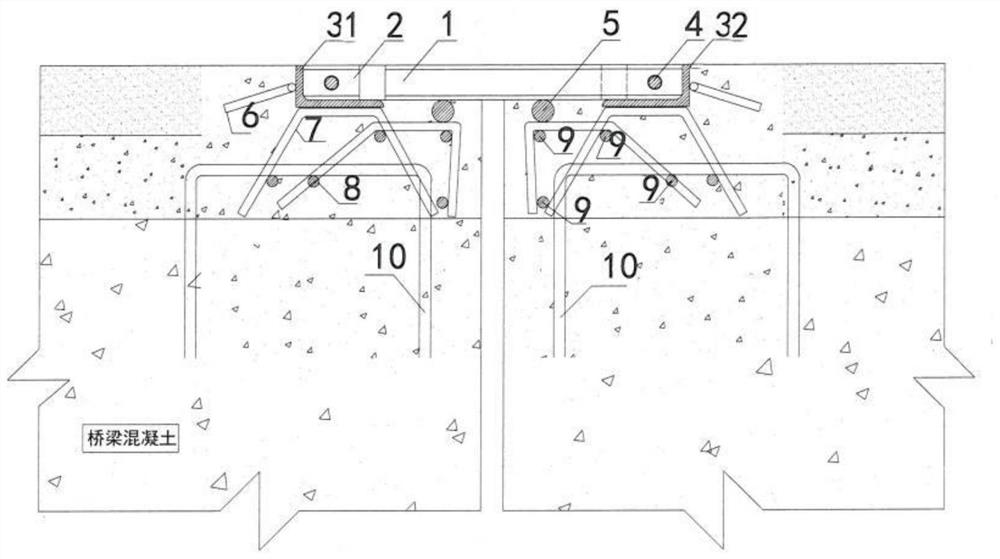 Expansion joint device and construction method thereof