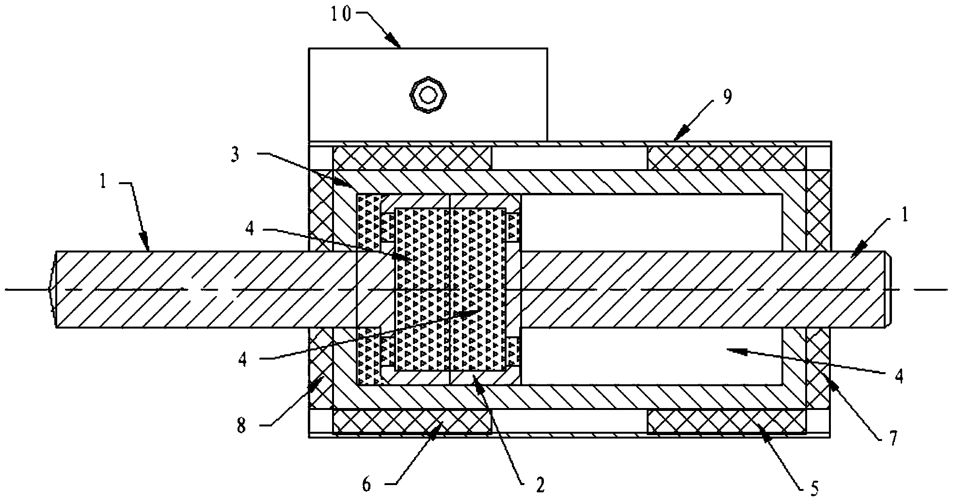 Magnetofluid-driven straight reciprocating motion structure and application method thereof