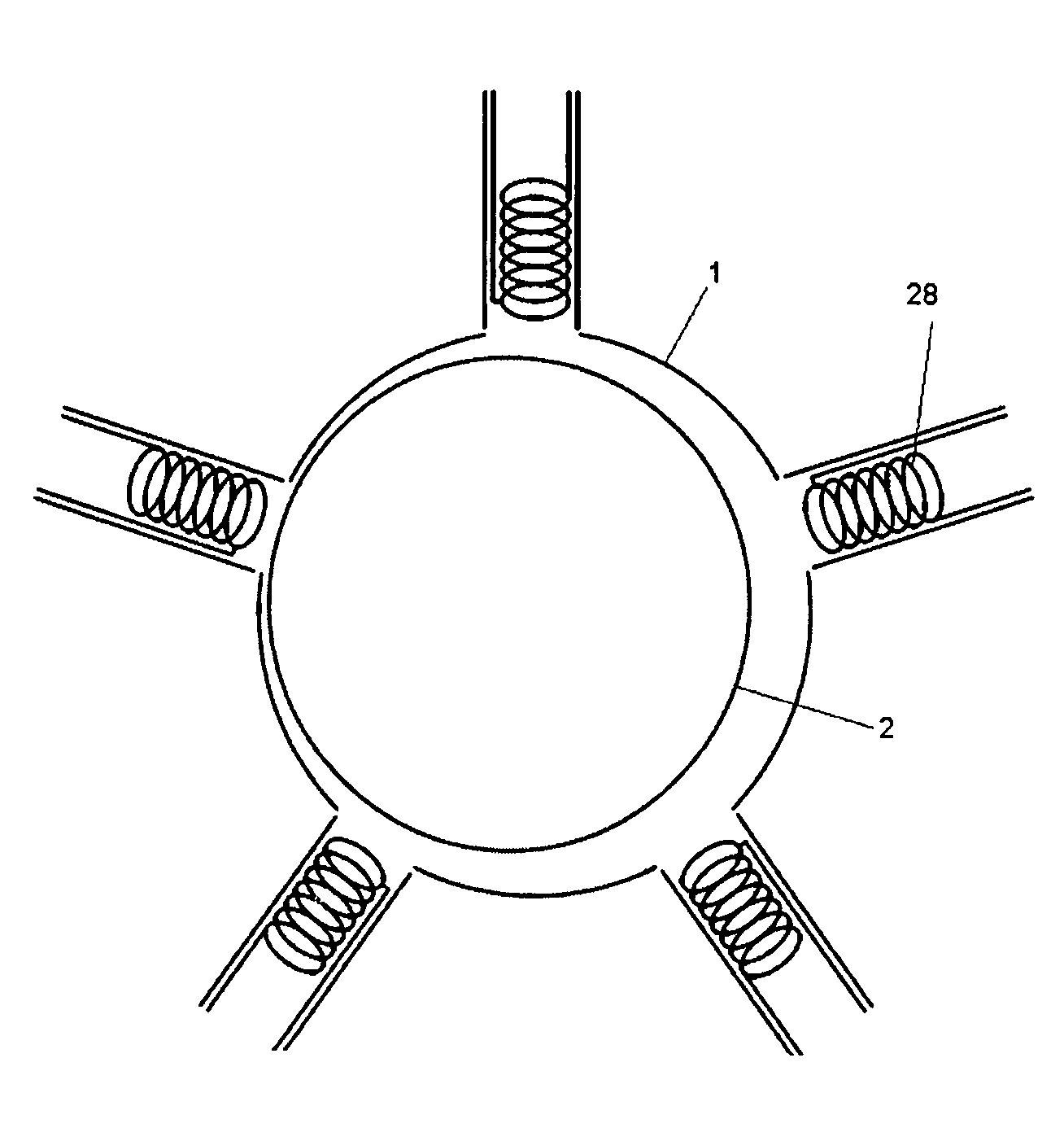 Motor using magnetic normal force