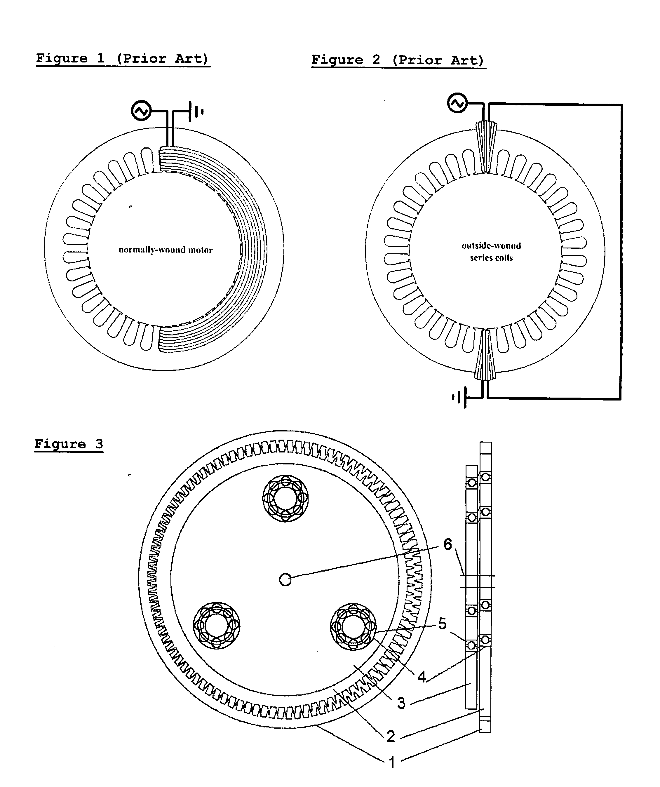 Motor using magnetic normal force