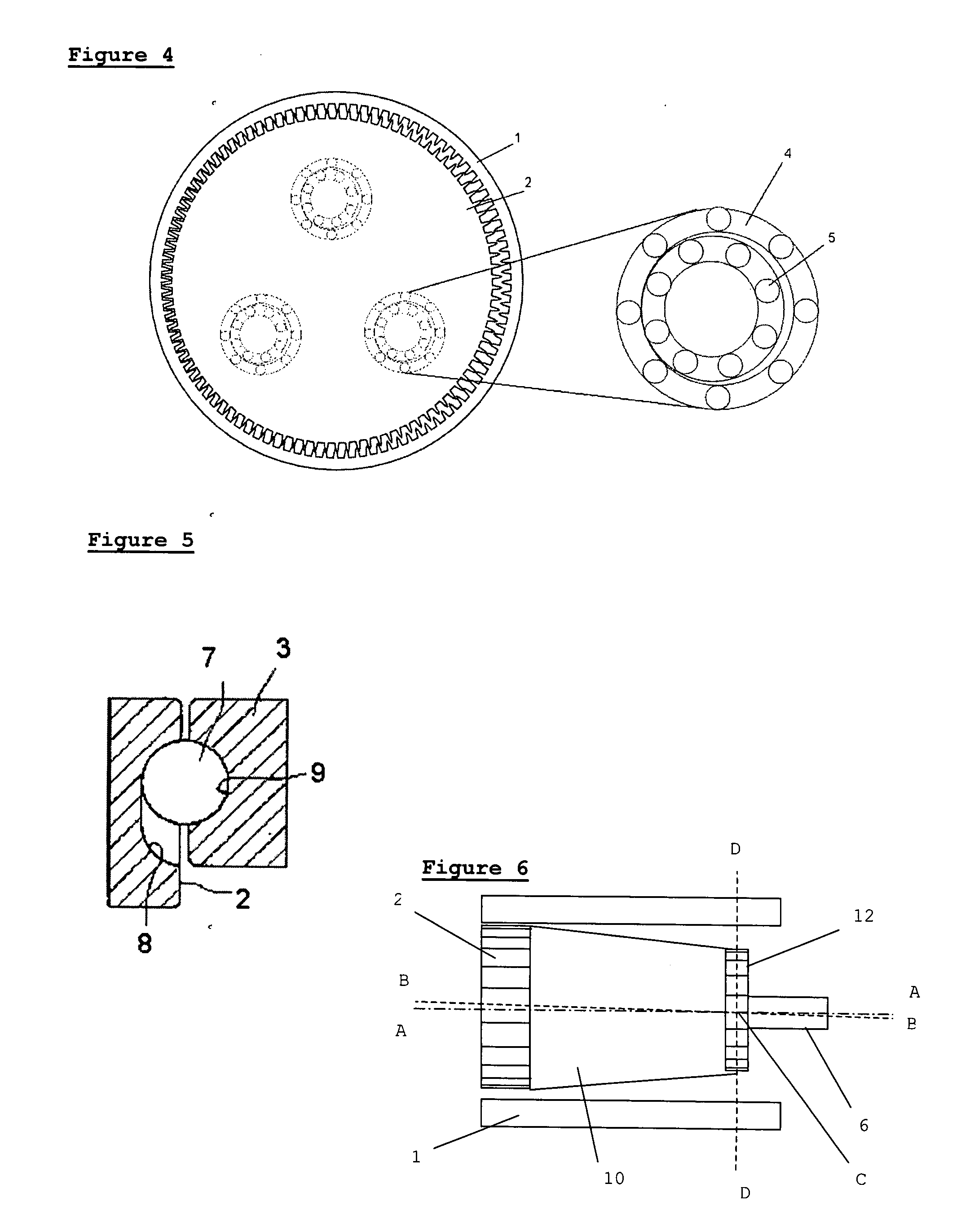 Motor using magnetic normal force