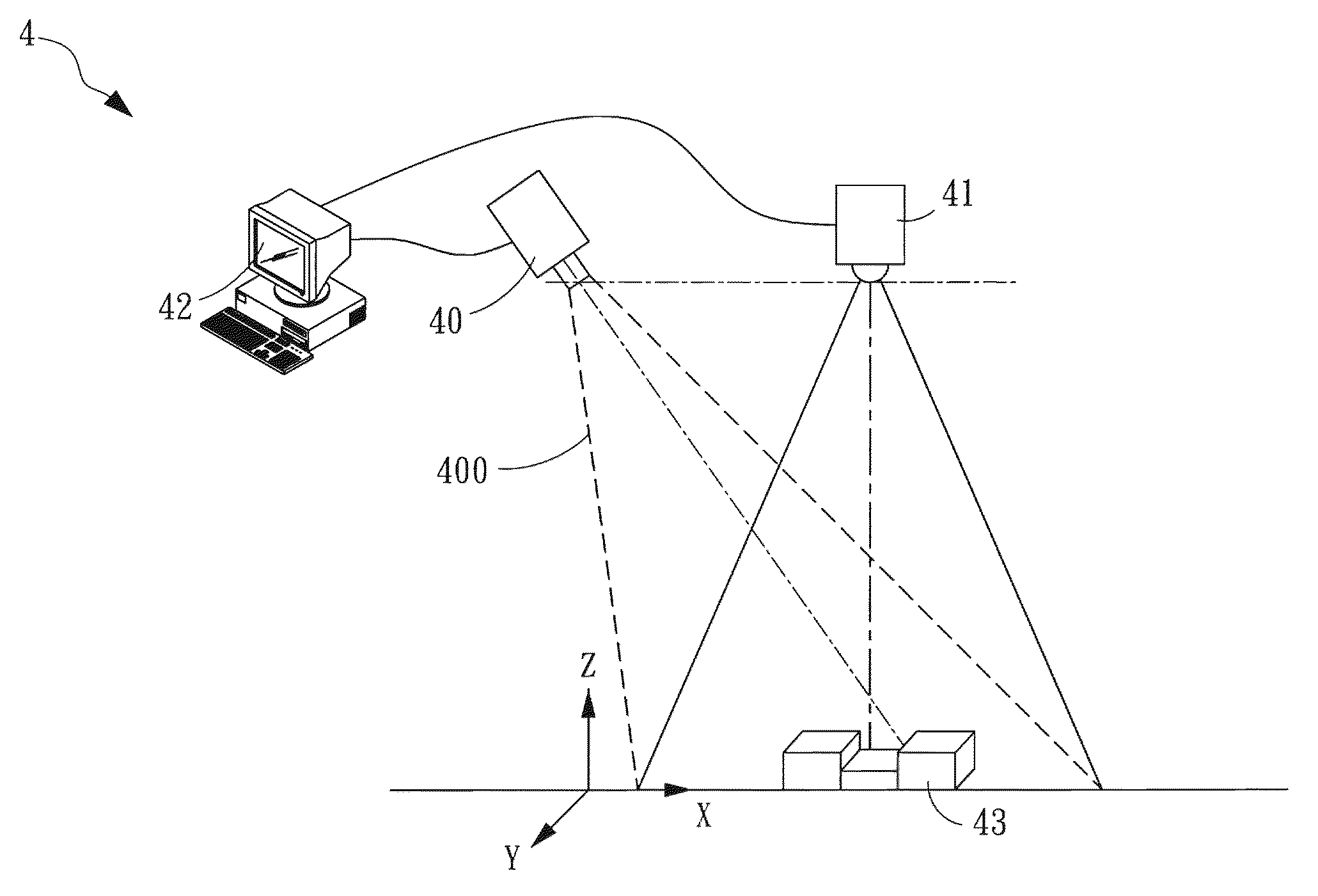 Method for simultaneous hue phase-shifting and system for 3-d surface profilometry using the same