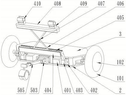 A shopping cart recycling robot