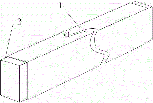 Steel-structure composite square wood