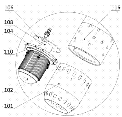 LED road lamp with mounting interface support combined component