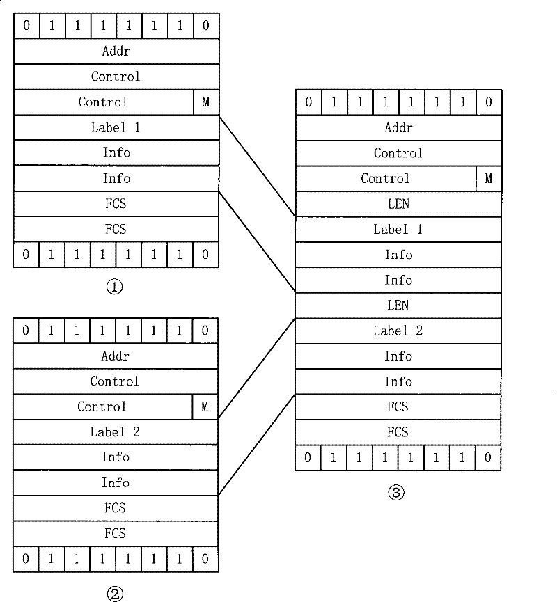 Multi-frame synthesizing and parsing method and apparatus, multi-frame processing system