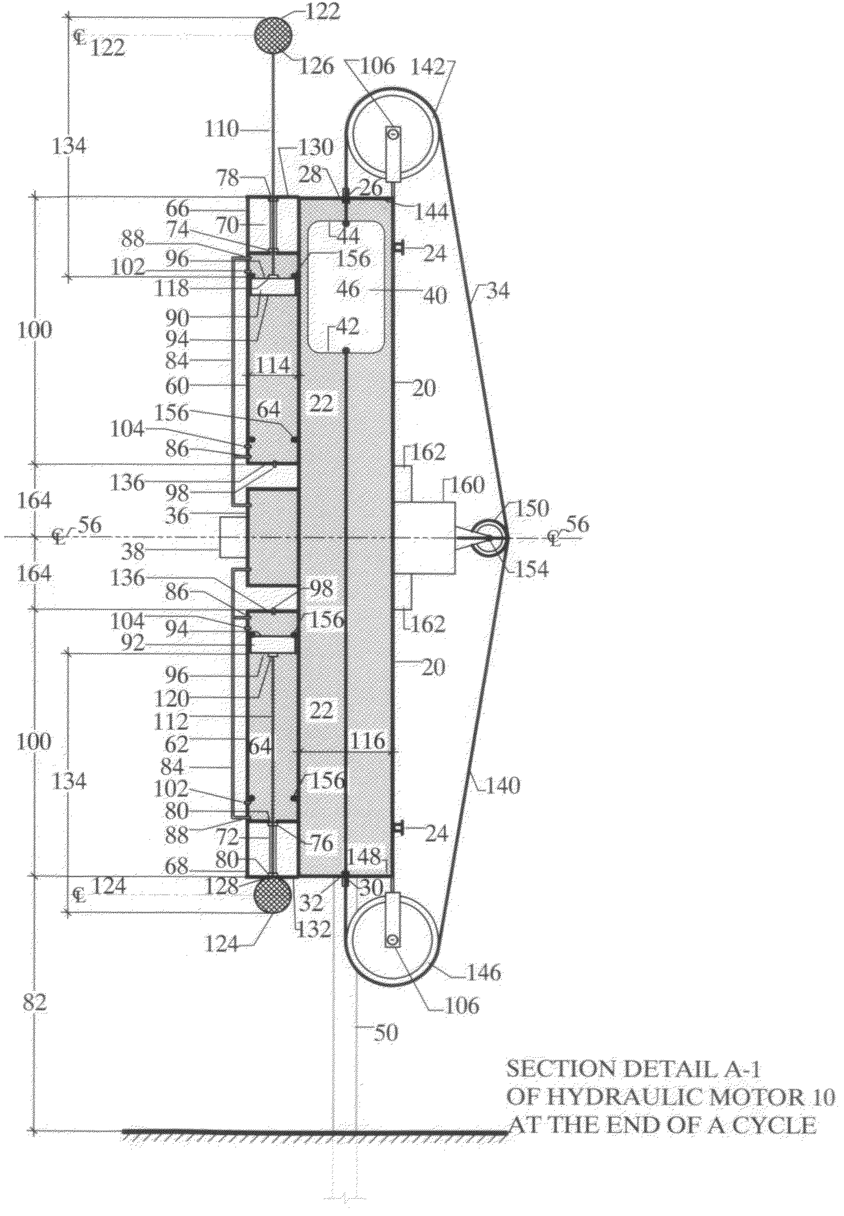 Hydraulic motor using buoyant and gravitational forces to generate kinetic energy