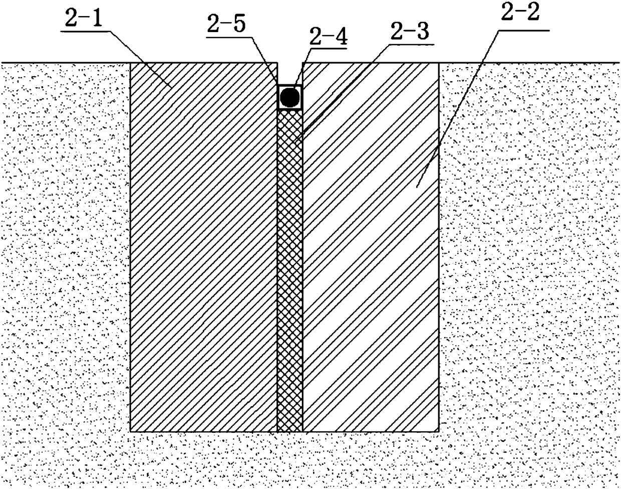 Underground continuous wall pipeline in-situ protection construction method