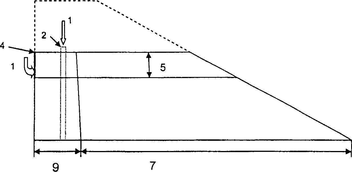 Construction method for rock-fill concrete dam