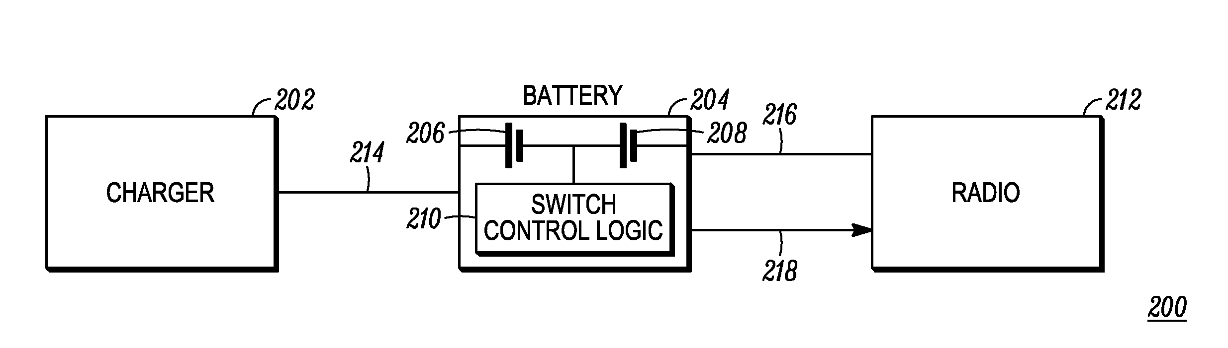 Method and apparatus for adapting a battery voltage