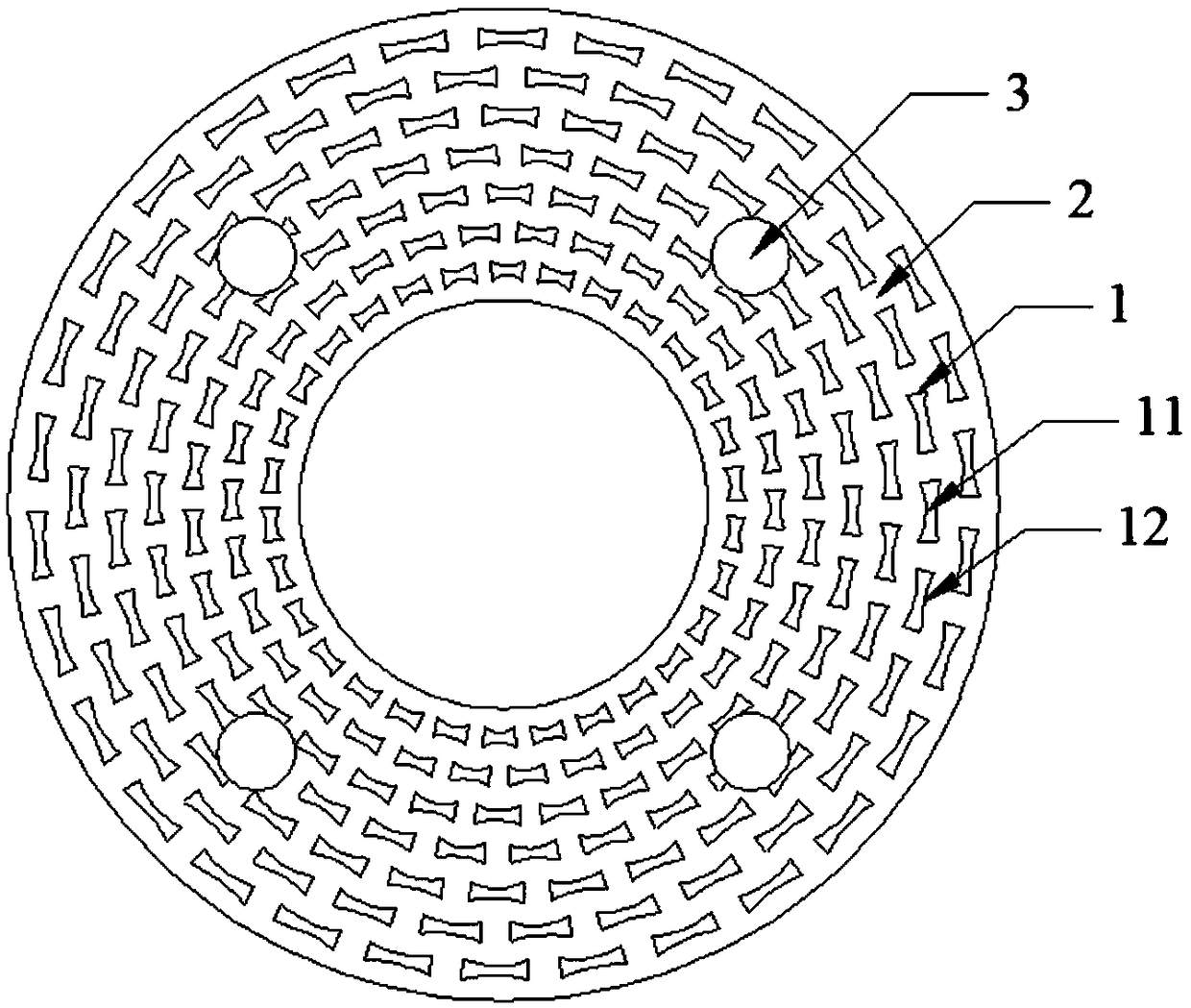 Flame retardant piece for modular internal concave type anti-explosion valve