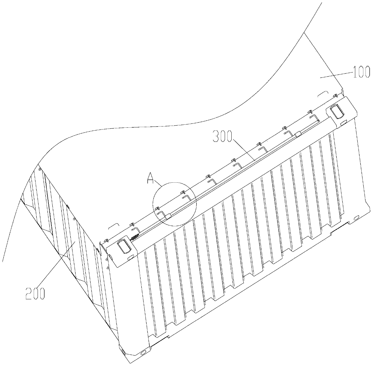 Locking structure and container having the same