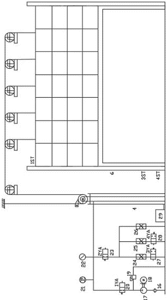 Stage hydraulic driving and damping fireproof isolation equipment