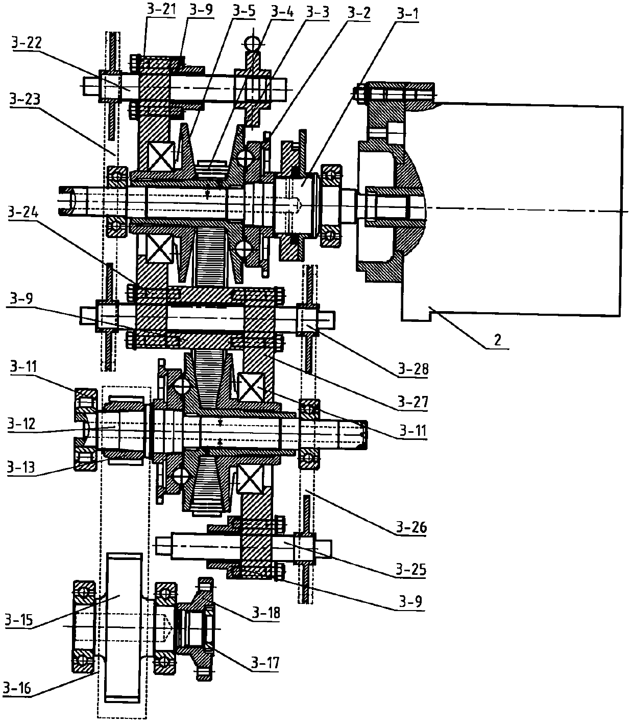 Power assembly for electric automobile