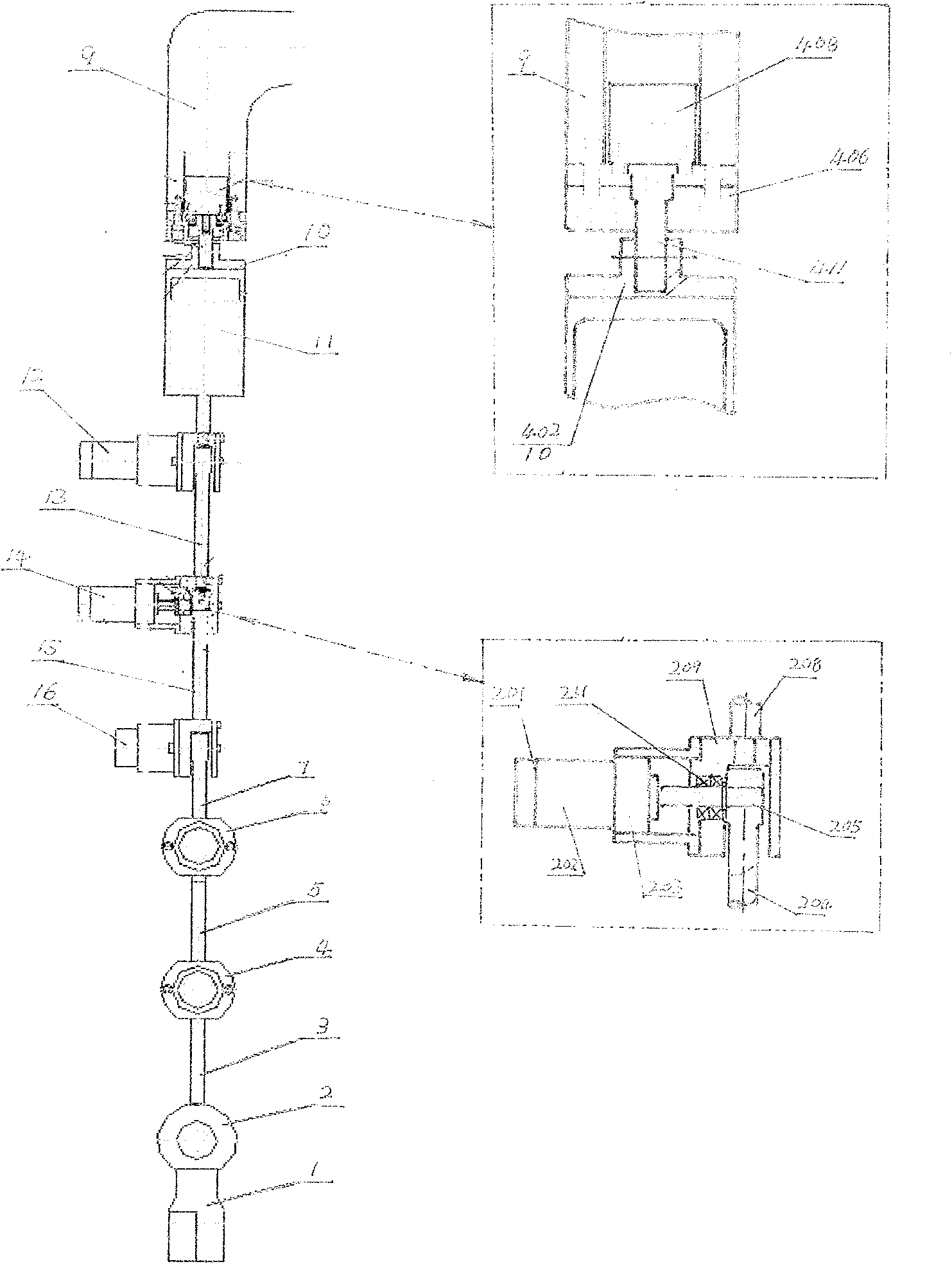 Method for navigating and positioning multi-joint arm mechanical sensing type ultrasonic image