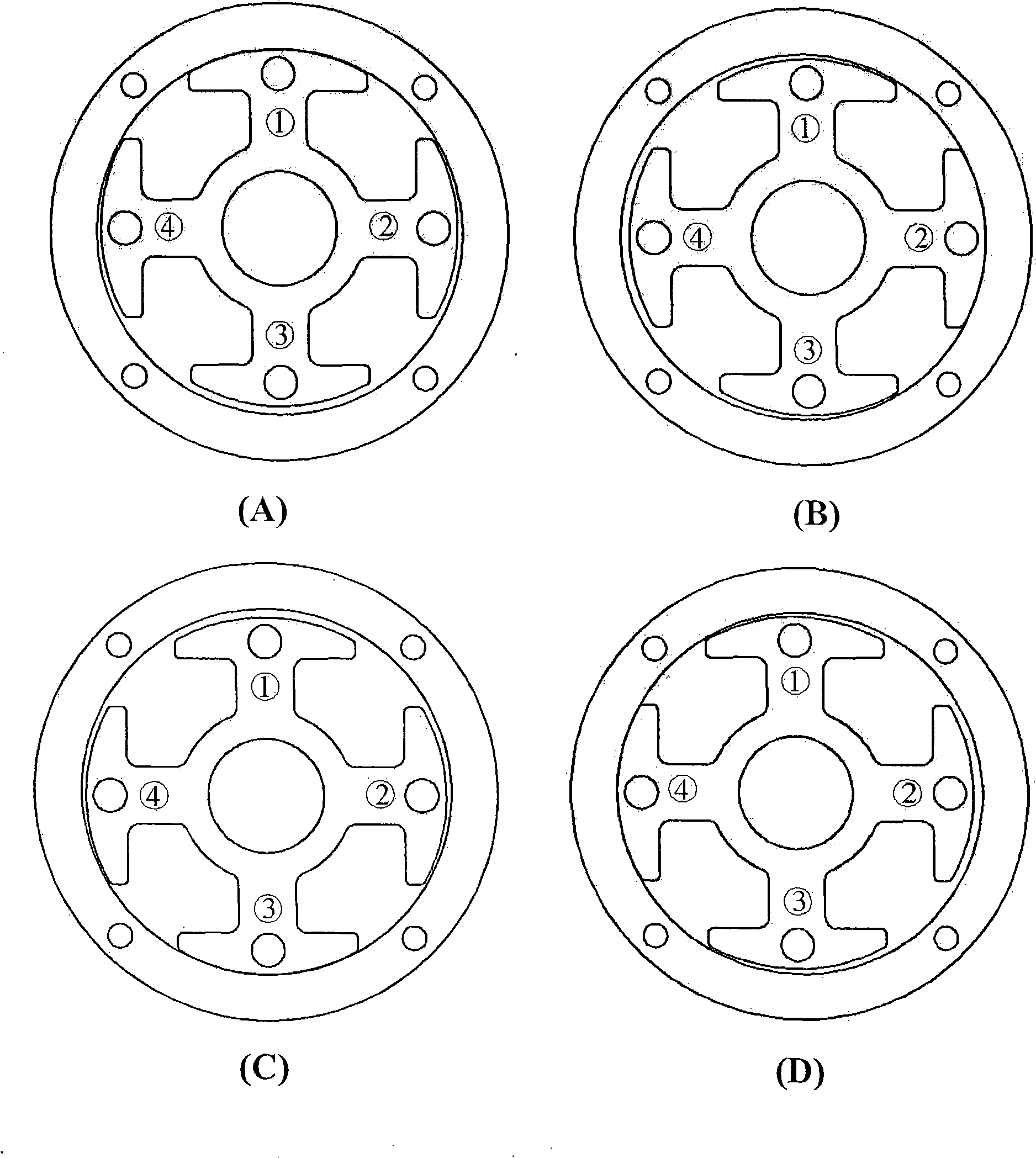 Horizontal moving type engaging motor