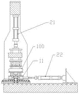 Composite loading test device of torsion and cutting of air spring