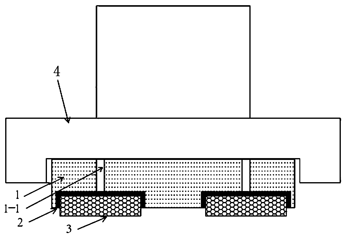 Vacuum absorbing template for semiconductor wafer polishing device and polishing device