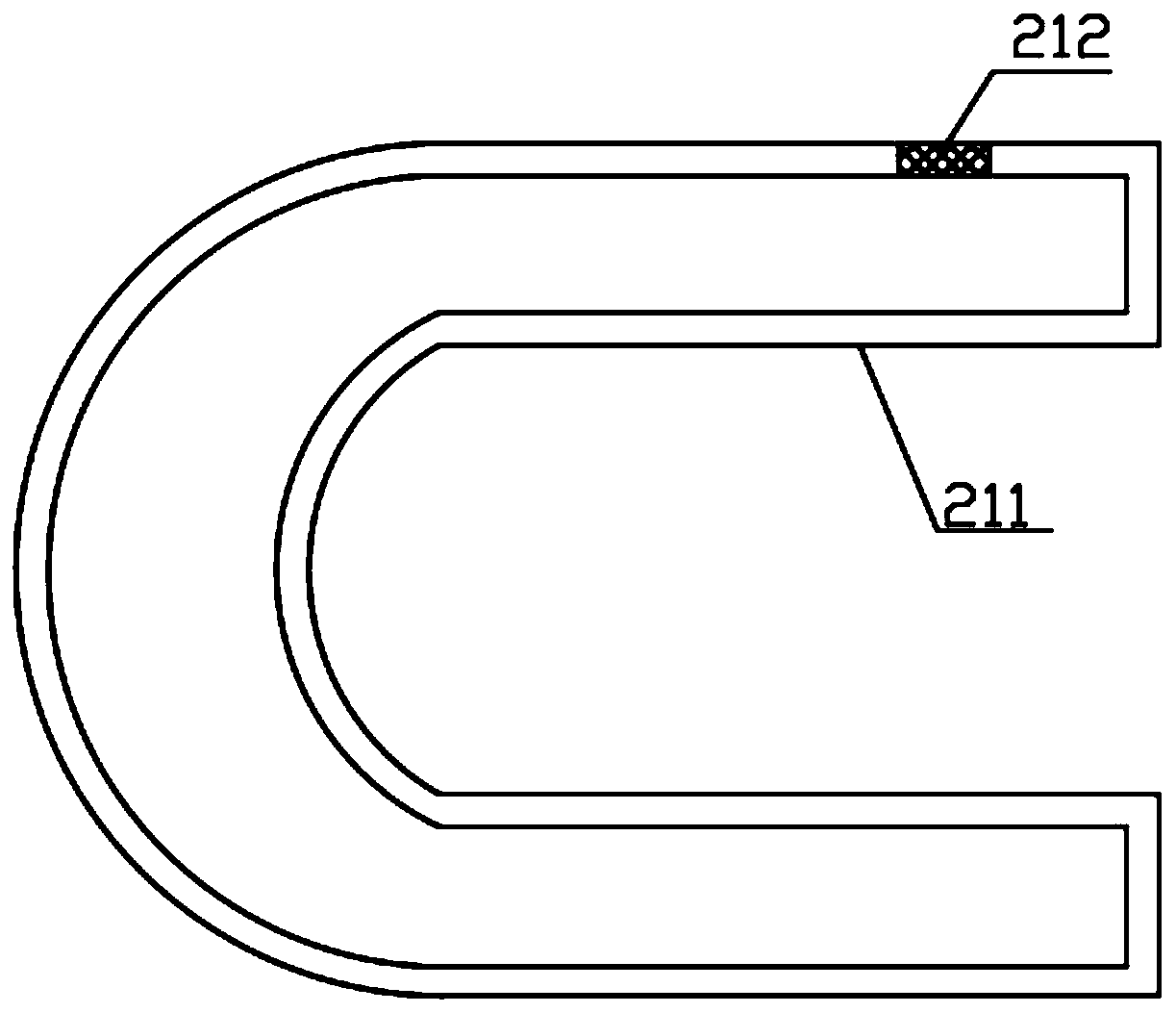 Non-return device for gypsum board conveying and conveying equipment