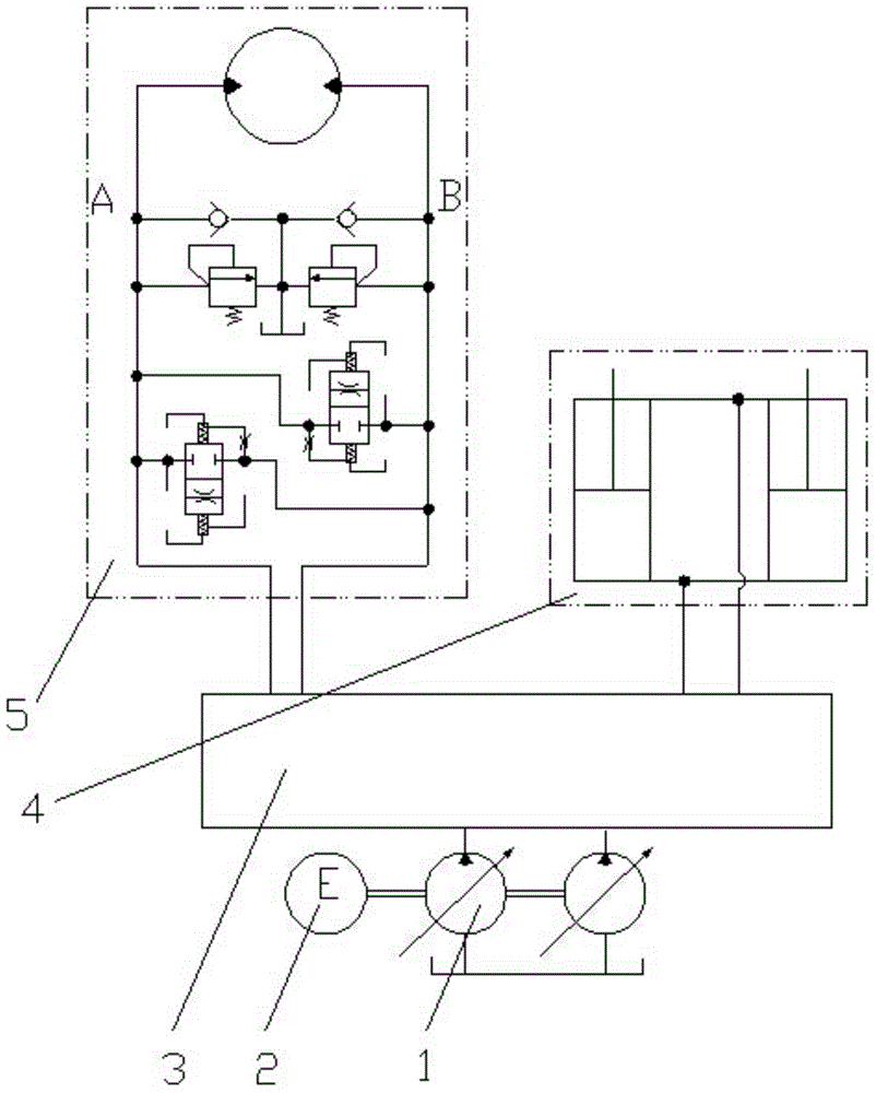 Excavator control system with oil hybrid power