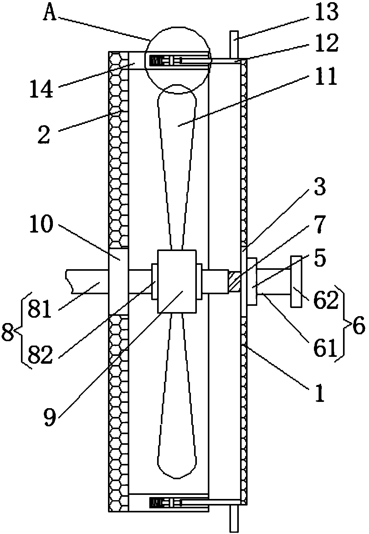 Wave energy power generation protecting device