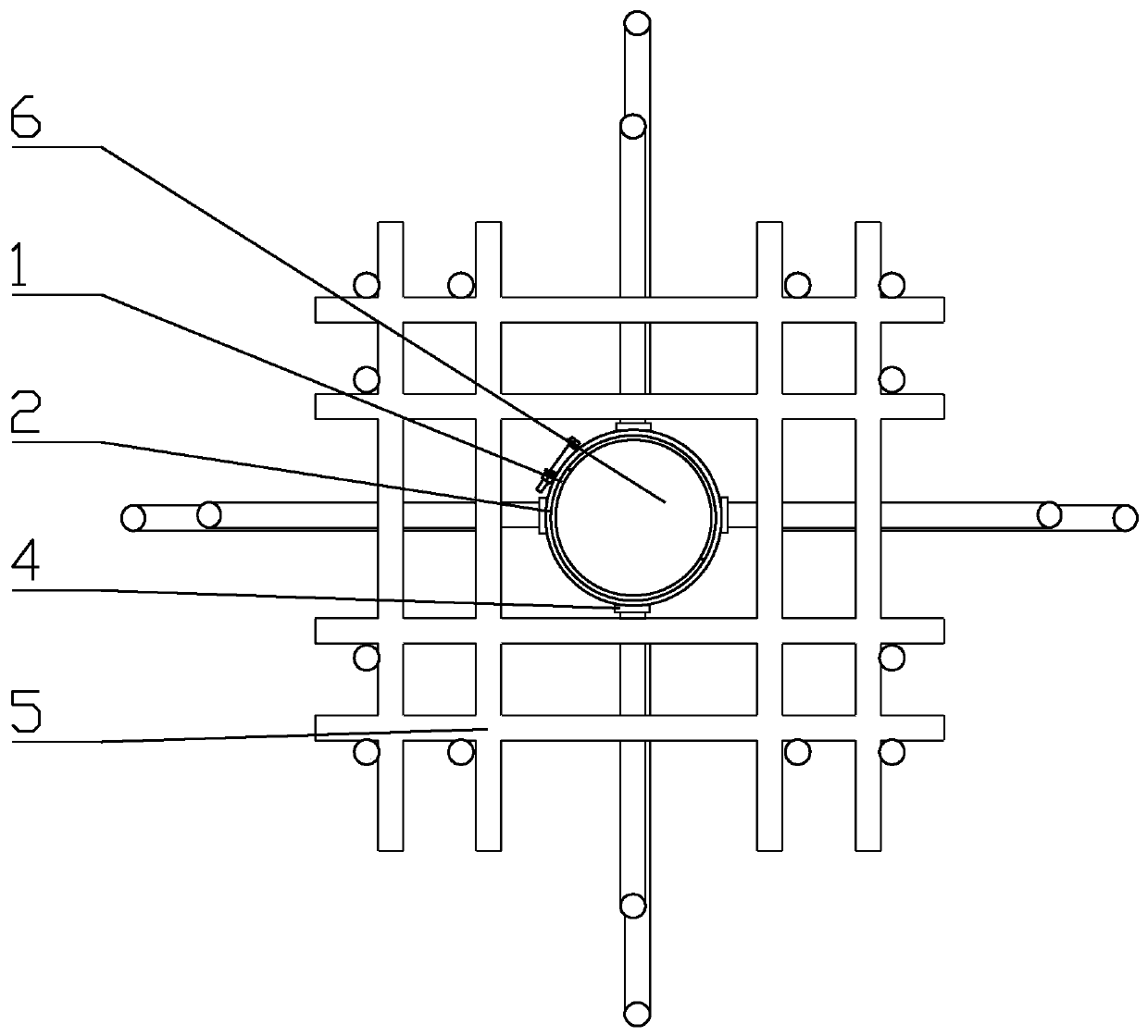 Cylindrical wood formwork concrete pouring construction method