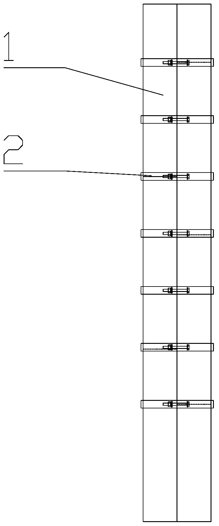 Cylindrical wood formwork concrete pouring construction method