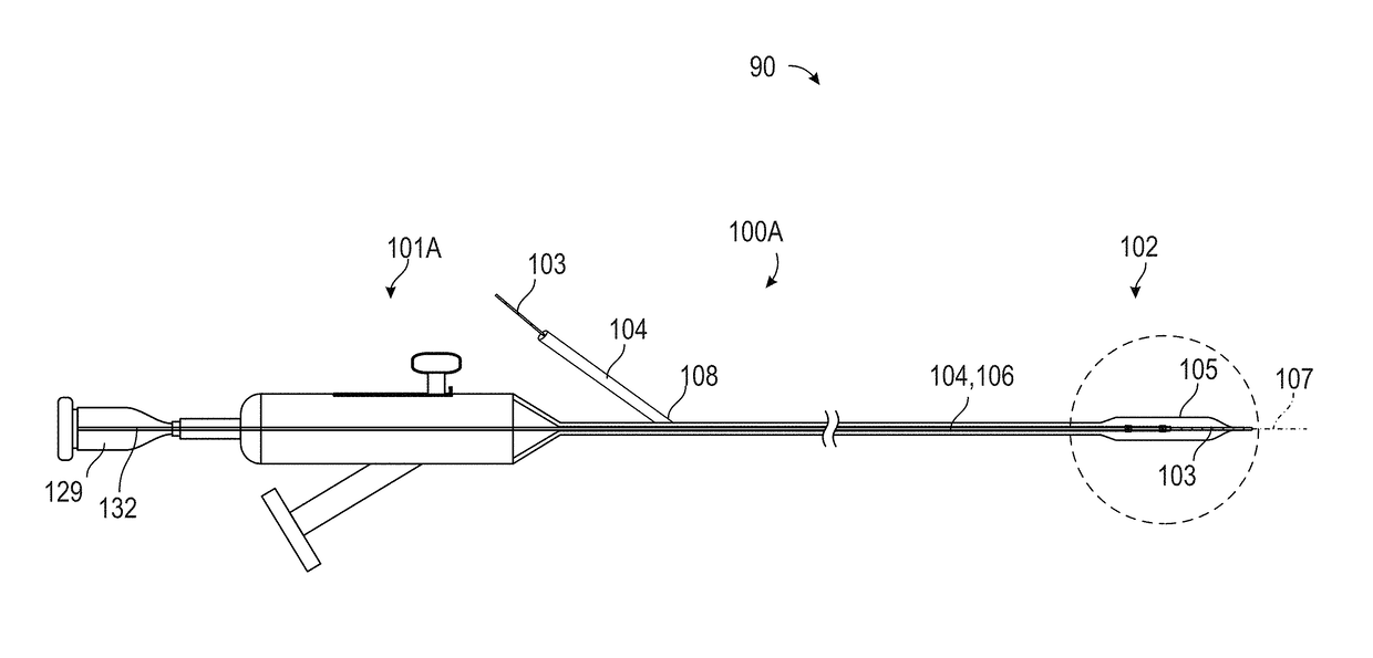 Shock wave balloon catheter with insertable electrodes