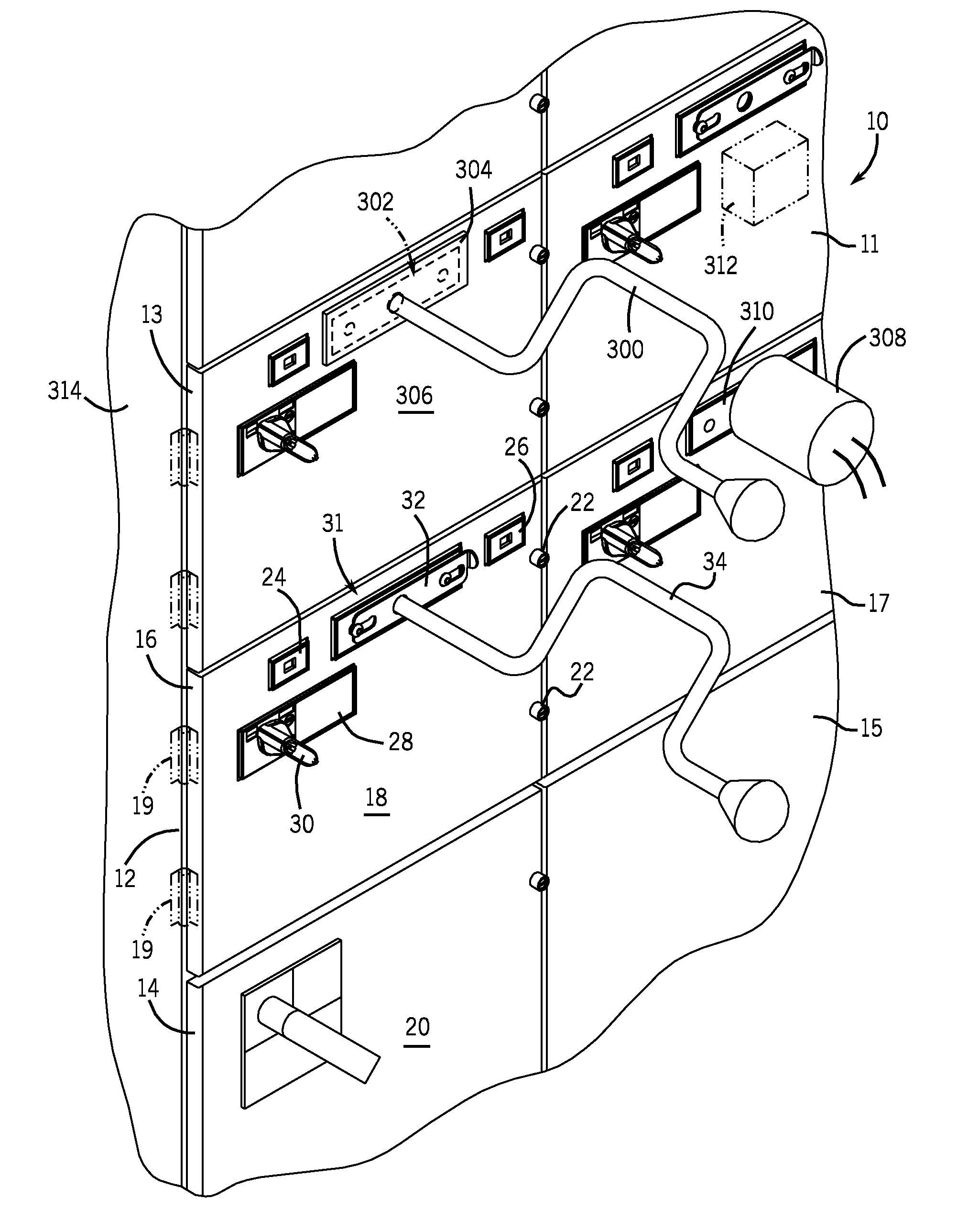 Coordinating installation and connection of a motor control center subunit having moveable line contacts