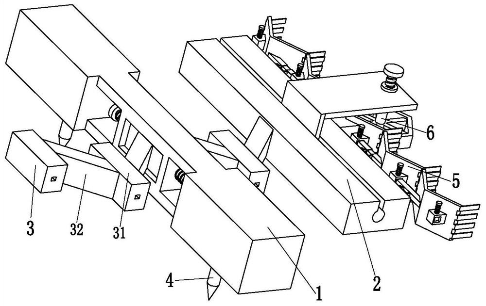 A slope protection brick placement machine for controlling water and soil loss in river courses