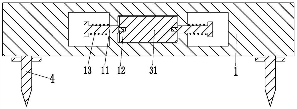 A slope protection brick placement machine for controlling water and soil loss in river courses