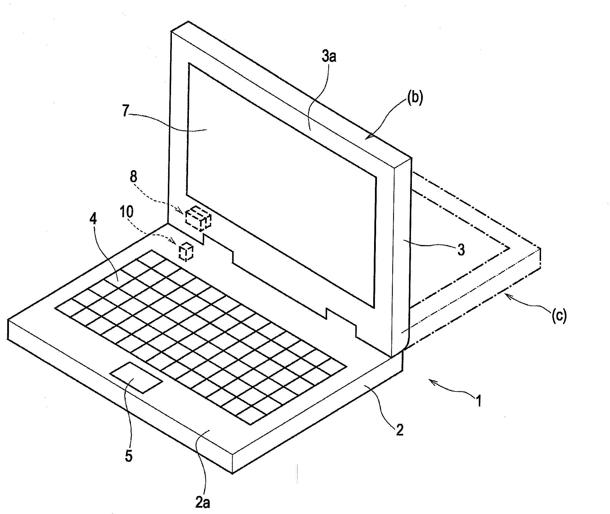 Electronic device including a rotation unit