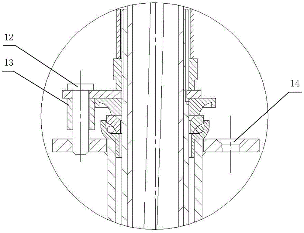 Transmission device of front and rear wheel 360-degree steering bicycle