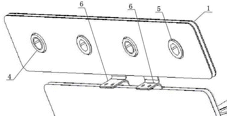 L-shaped split type composite busbar