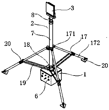 Movable and portable type emergency lighting lamp tower