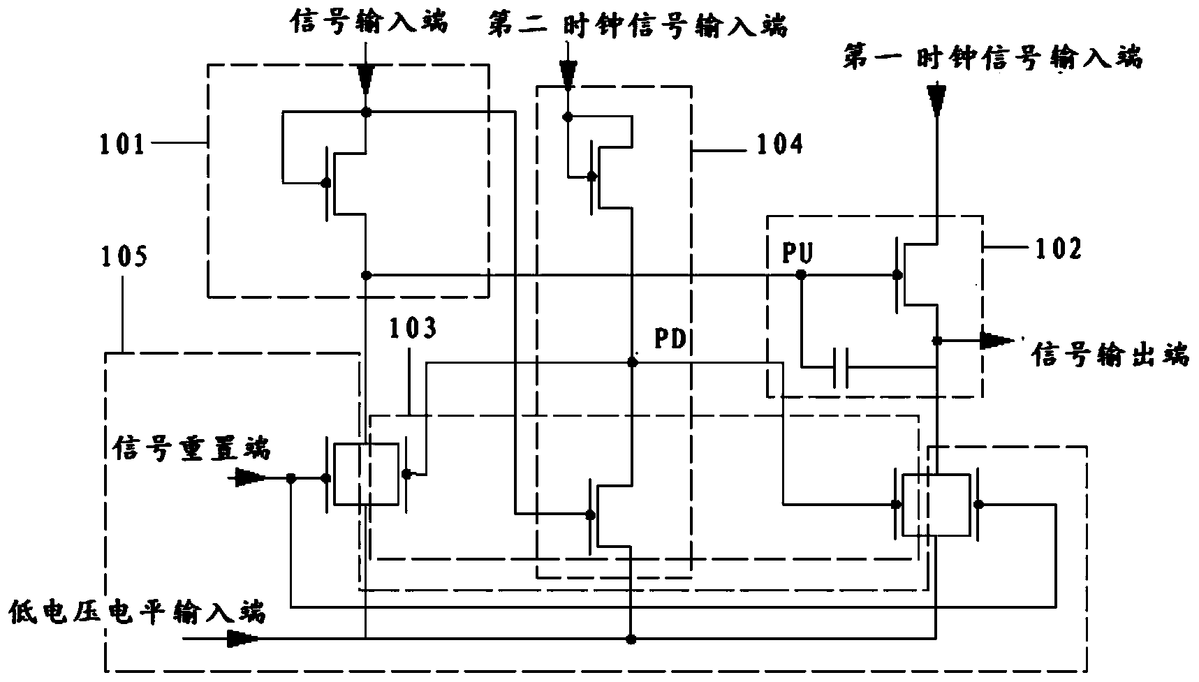 Shift register unit circuit, shift register, array substrate and display device