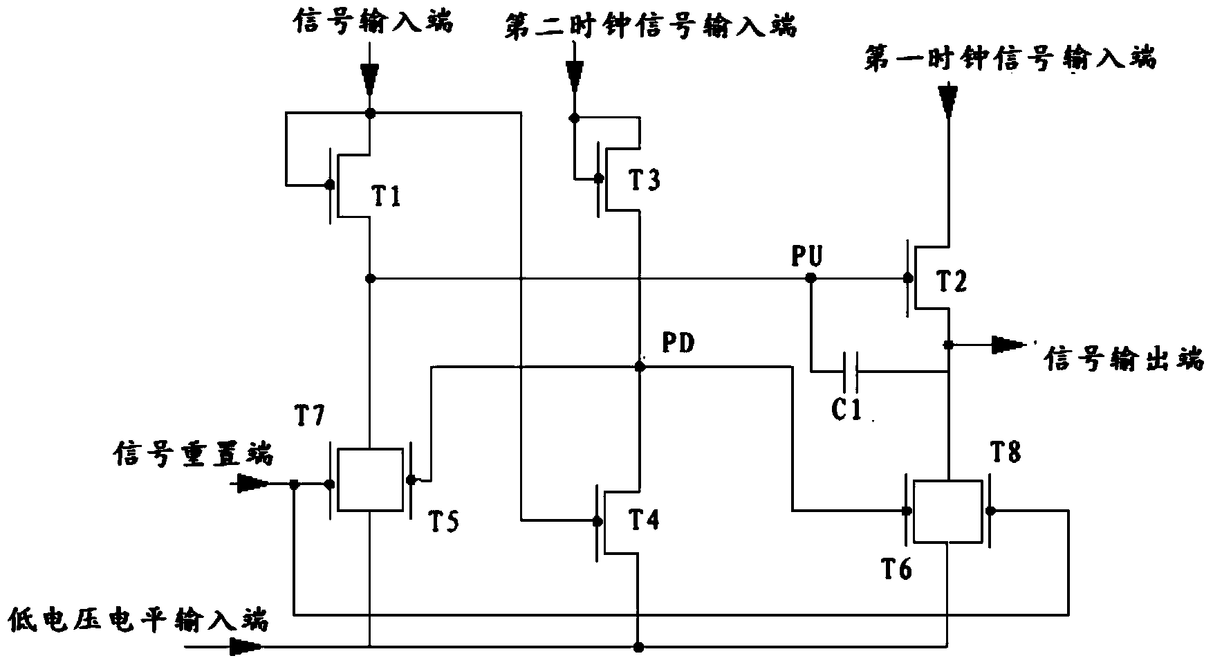 Shift register unit circuit, shift register, array substrate and display device