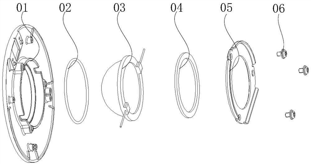 Camera assembly and silica gel ring