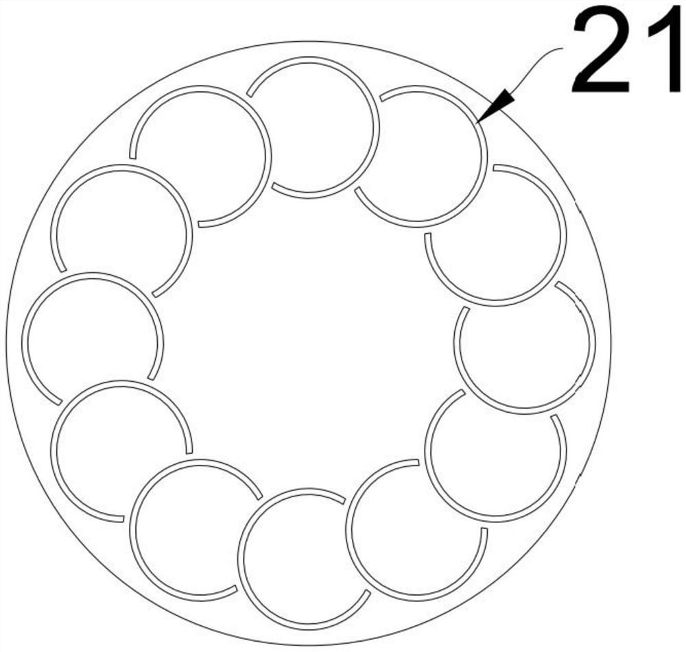 Multi-C-shaped high-hollowness bright fiber and preparation method thereof