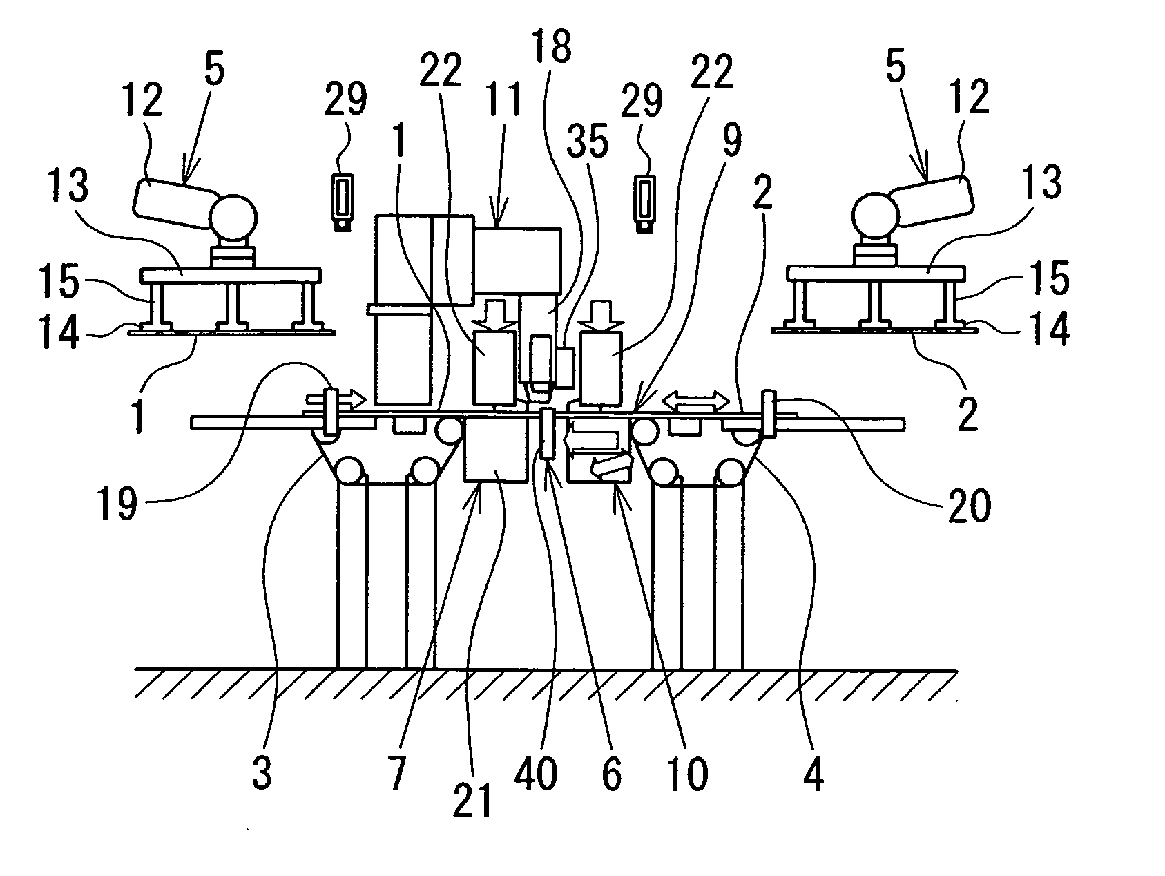 Butt Welding System of Steel Plate and Butt Welding Method of Steel Plate