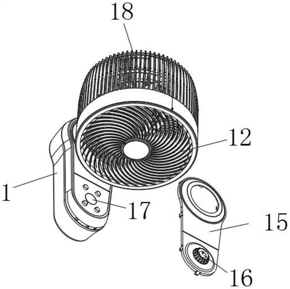 Wall-mounted fan with good supporting performance