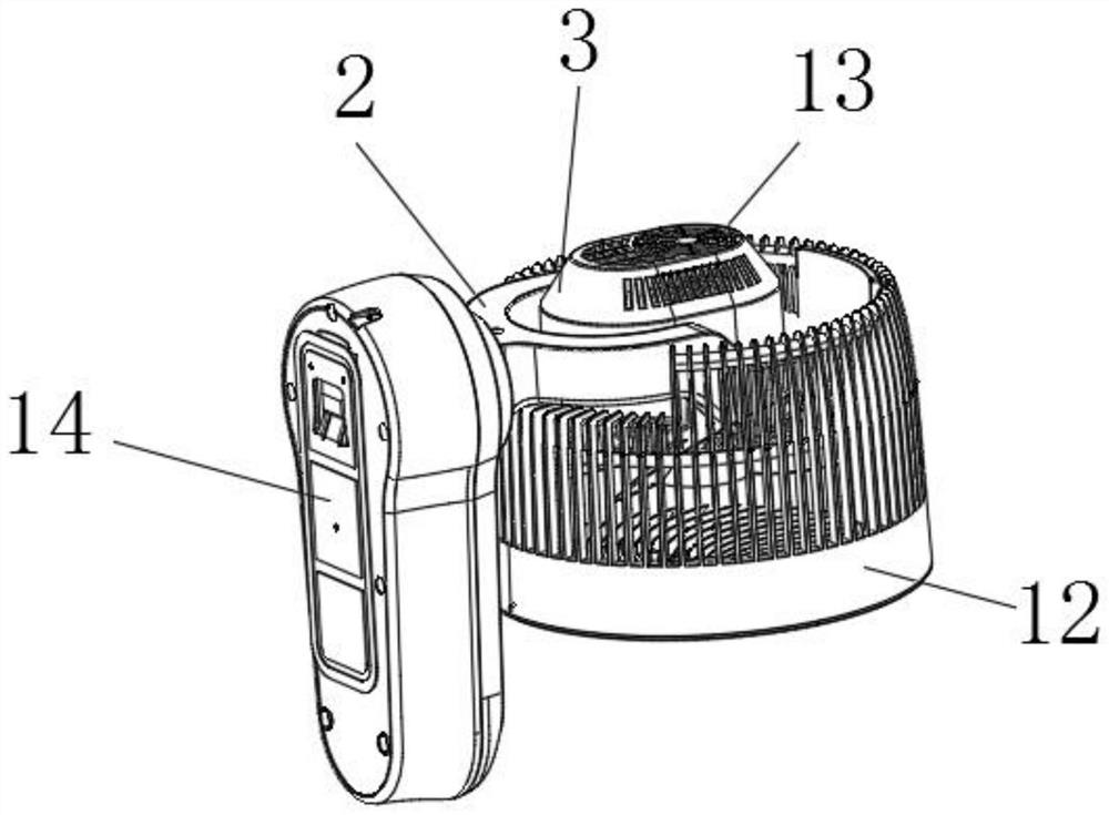 Wall-mounted fan with good supporting performance