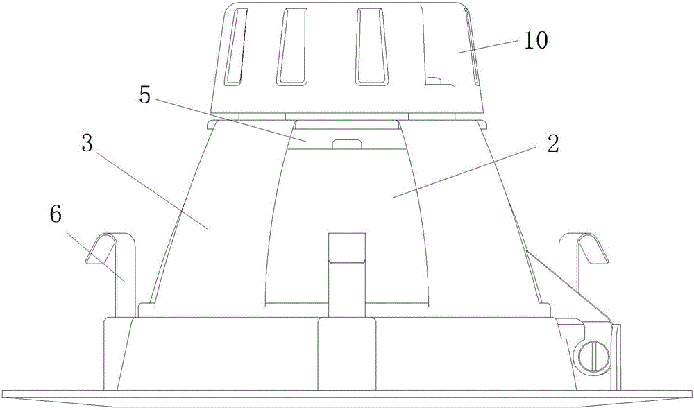 A kind of rotatable led downlight and its assembly method