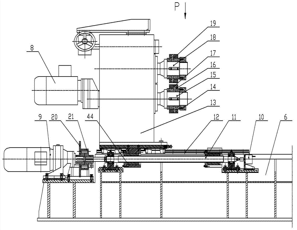 Circle shear device for both trimming and slitting of aluminum strips