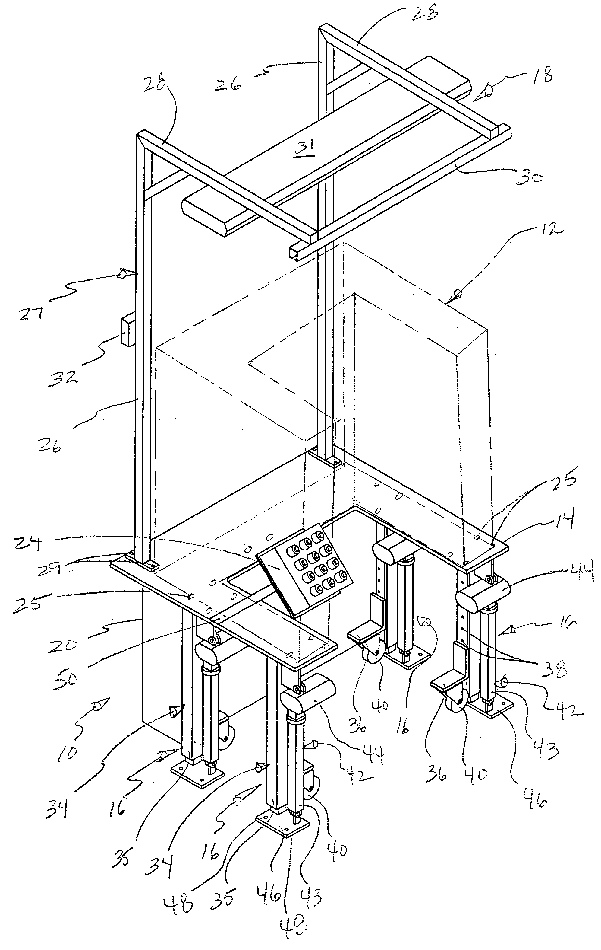 Modular base for industrial tools