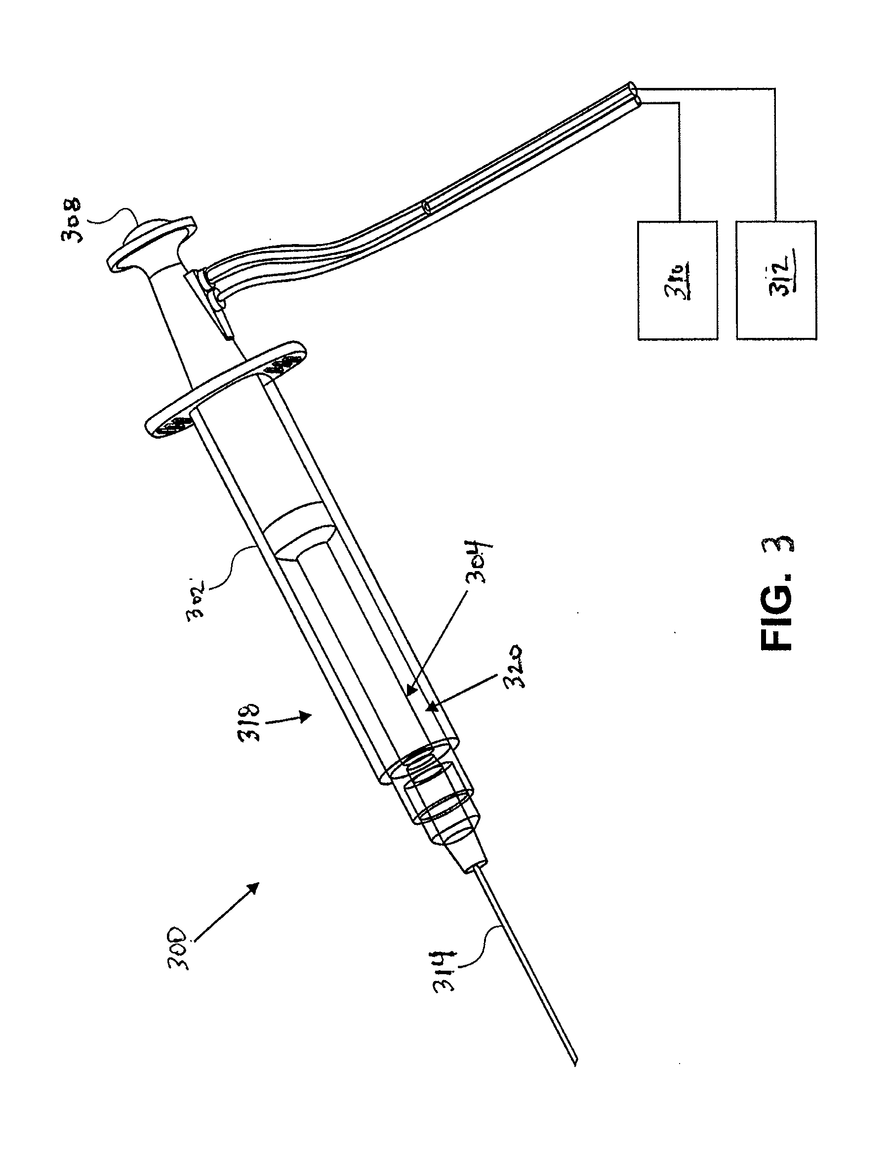 Hot tip laser generated vapor vein therapy device