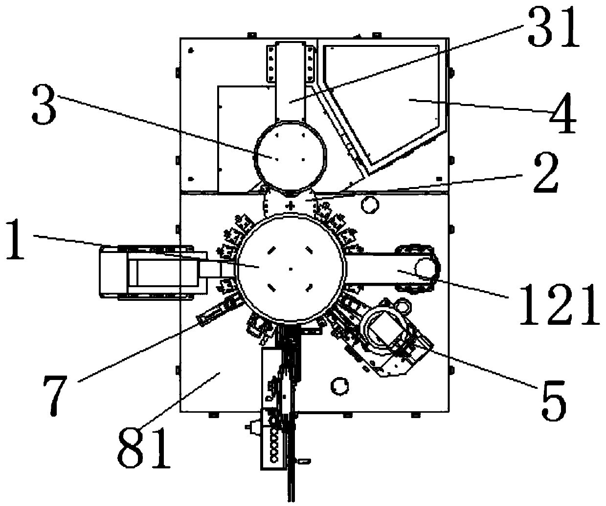 High-temperature test sorting machine